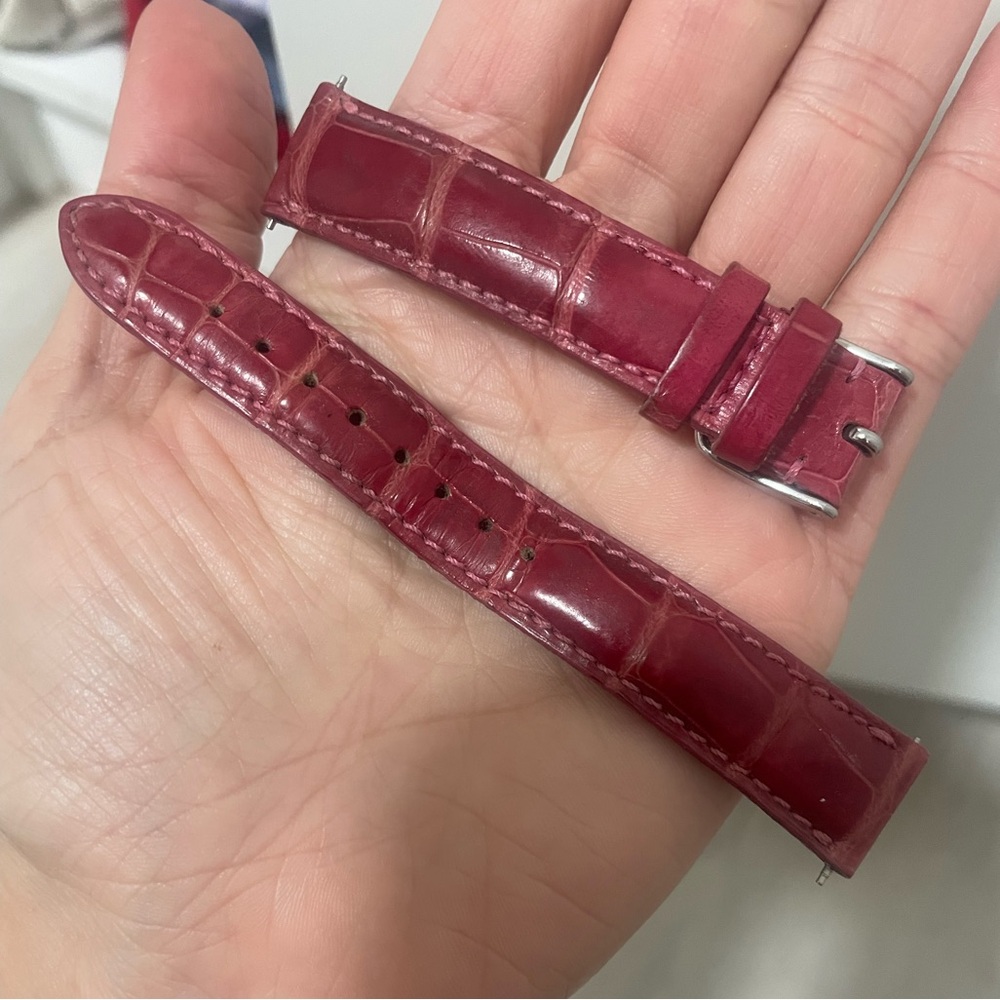 Michele watch genuine alligator strap